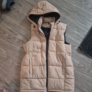 Noisy May Beige Hooded Vest